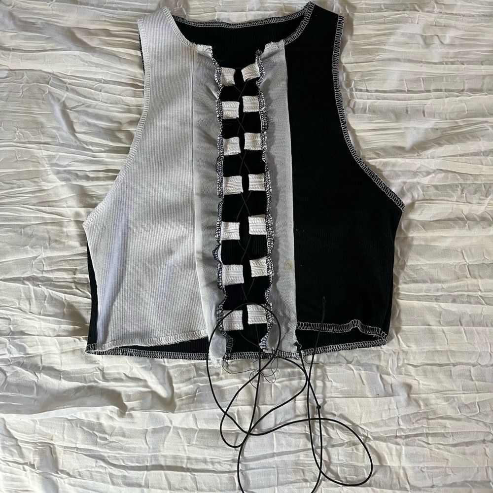SHEIN size small criss-cross tie top